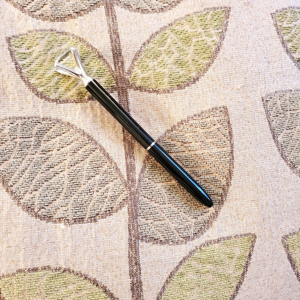 Crystal diamond top pen